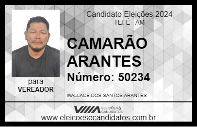 Candidato CAMARÃO ARANTES 2024 - TEFÉ - Eleições