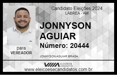 Candidato JONNYSON AGUIAR 2024 - LÁBREA - Eleições