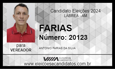 Candidato FARIAS 2024 - LÁBREA - Eleições