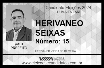 Candidato HERIVANEO SEIXAS 2024 - HUMAITÁ - Eleições