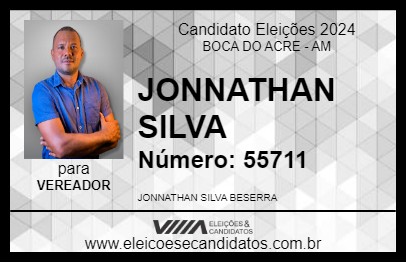 Candidato JONNATHAN SILVA 2024 - BOCA DO ACRE - Eleições