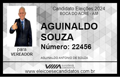 Candidato AGUINALDO SOUZA 2024 - BOCA DO ACRE - Eleições