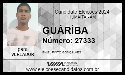 Candidato GUÁRÍBA 2024 - HUMAITÁ - Eleições