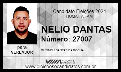 Candidato NELIO DANTAS 2024 - HUMAITÁ - Eleições