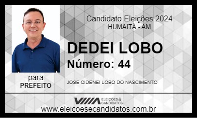 Candidato DEDEI LOBO 2024 - HUMAITÁ - Eleições