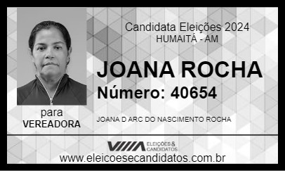 Candidato JOANA ROCHA 2024 - HUMAITÁ - Eleições