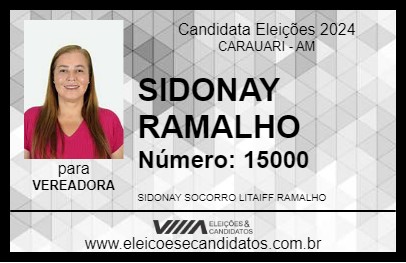 Candidato SIDONAY RAMALHO 2024 - CARAUARI - Eleições