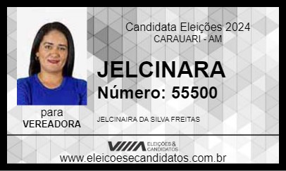 Candidato JELCINARA 2024 - CARAUARI - Eleições