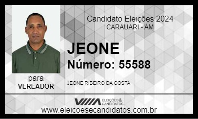 Candidato JEONE 2024 - CARAUARI - Eleições