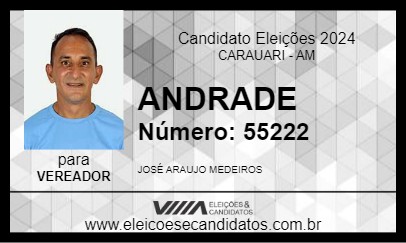 Candidato ANDRADE 2024 - CARAUARI - Eleições