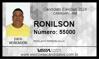 Candidato RONILSON 2024 - CARAUARI - Eleições