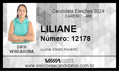 Candidato LILIANE 2024 - CAREIRO - Eleições