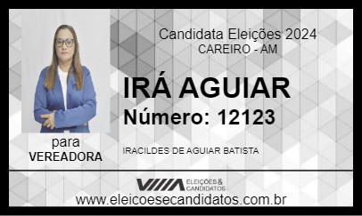 Candidato IRÁ AGUIAR 2024 - CAREIRO - Eleições