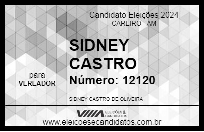 Candidato SIDNEY CASTRO 2024 - CAREIRO - Eleições