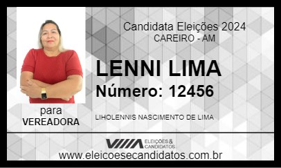 Candidato LENNI LIMA 2024 - CAREIRO - Eleições