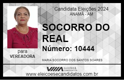 Candidato SOCORRO DO REAL 2024 - ANAMÃ - Eleições