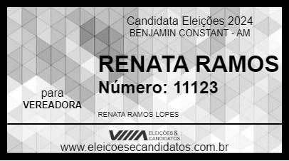 Candidato RENATA RAMOS 2024 - BENJAMIN CONSTANT - Eleições