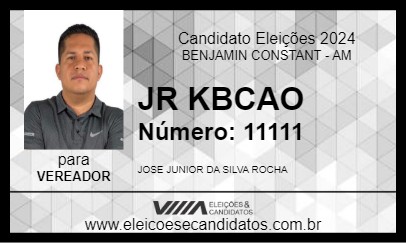 Candidato JR KBCAO 2024 - BENJAMIN CONSTANT - Eleições