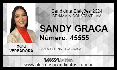 Candidato SANDY GRACA 2024 - BENJAMIN CONSTANT - Eleições