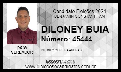 Candidato DILONEY BUIA 2024 - BENJAMIN CONSTANT - Eleições