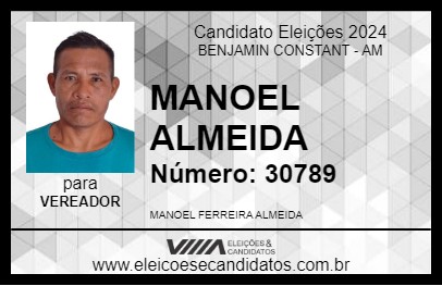 Candidato MANOEL ALMEIDA 2024 - BENJAMIN CONSTANT - Eleições