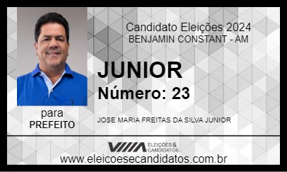 Candidato JUNIOR 2024 - BENJAMIN CONSTANT - Eleições