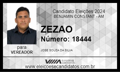 Candidato ZEZAO 2024 - BENJAMIN CONSTANT - Eleições