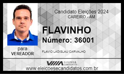 Candidato FLAVINHO  2024 - CAREIRO - Eleições