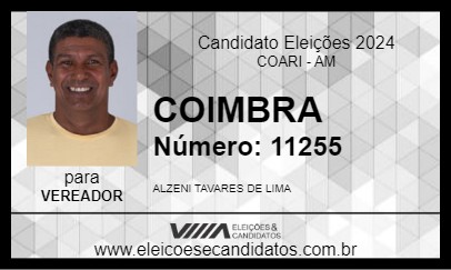 Candidato COIMBRA 2024 - COARI - Eleições