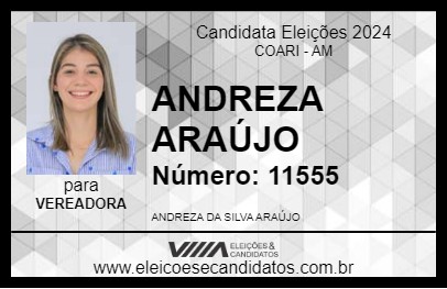 Candidato ANDREZA ARAÚJO 2024 - COARI - Eleições