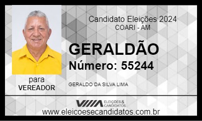 Candidato GERALDÃO 2024 - COARI - Eleições