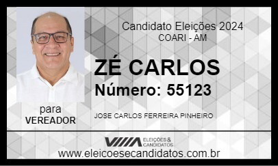 Candidato ZÉ CARLOS 2024 - COARI - Eleições