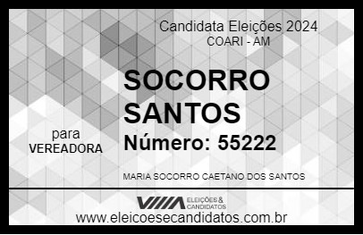 Candidato SOCORRO SANTOS 2024 - COARI - Eleições