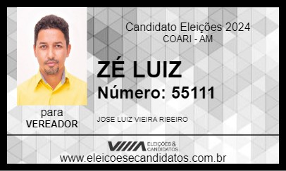 Candidato ZÉ LUIZ 2024 - COARI - Eleições