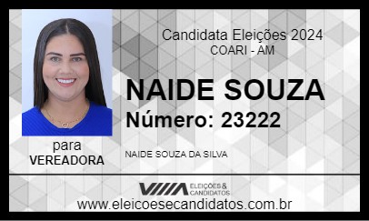 Candidato NAIDE SOUZA 2024 - COARI - Eleições