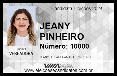 Candidato JEANY PINHEIRO 2024 - COARI - Eleições