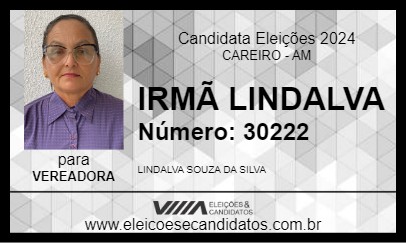 Candidato IRMÃ LINDALVA 2024 - CAREIRO - Eleições