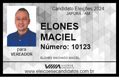 Candidato ELONES MACIEL 2024 - JAPURÁ - Eleições