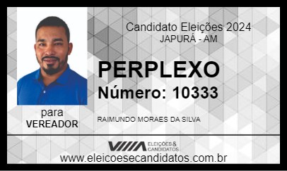 Candidato PERPLEXO 2024 - JAPURÁ - Eleições