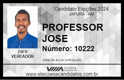 Candidato PROFESSOR JOSE 2024 - JAPURÁ - Eleições