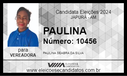 Candidato PAULINA 2024 - JAPURÁ - Eleições