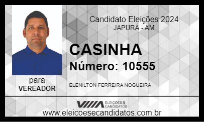 Candidato CASINHA 2024 - JAPURÁ - Eleições