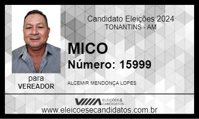 Candidato MICO 2024 - TONANTINS - Eleições