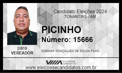 Candidato PICINHO 2024 - TONANTINS - Eleições