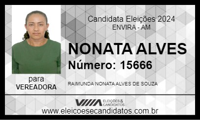 Candidato NONATA ALVES 2024 - ENVIRA - Eleições