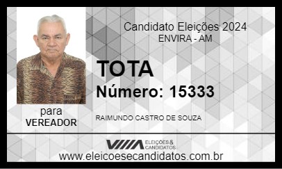 Candidato TOTA 2024 - ENVIRA - Eleições