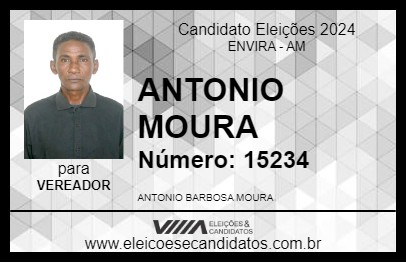 Candidato ANTONIO MOURA 2024 - ENVIRA - Eleições