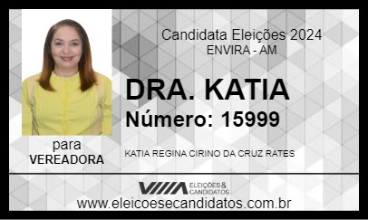 Candidato DRA. KATIA 2024 - ENVIRA - Eleições