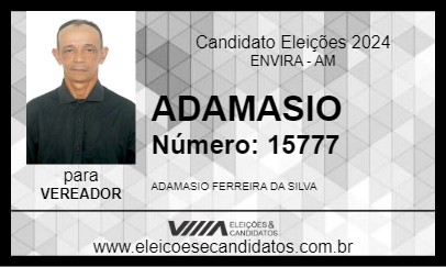 Candidato ADAMASIO 2024 - ENVIRA - Eleições