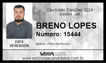 Candidato BRENO LOPES 2024 - ENVIRA - Eleições